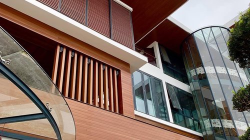 Trần gỗ nhựa ngoài trời thi công trọn gói Hải Phòng