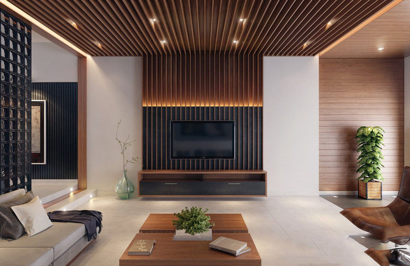 Nhựa ốp tường phòng khách tại Hải Phòng