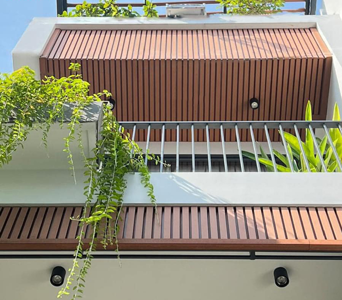 Mẫu Trần gỗ nhựa ngoài trời tại Hải Phòng