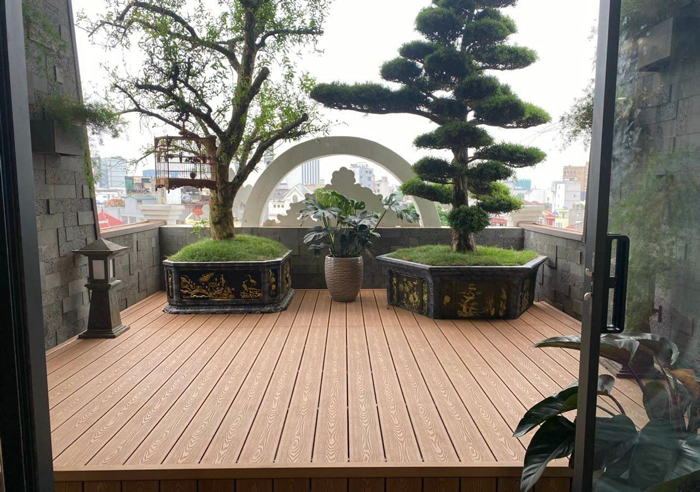 Sàn gỗ nhựa ngoài trời tại Thuỷ Nguyên Hải Phòng
