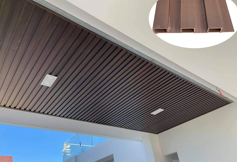 Trần gỗ nhựa ngoài trời mã T4