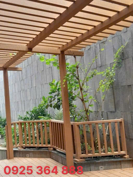 CỘT HỘP NHỰA GIẢ GỖ TẠI HẢI PHÒNG